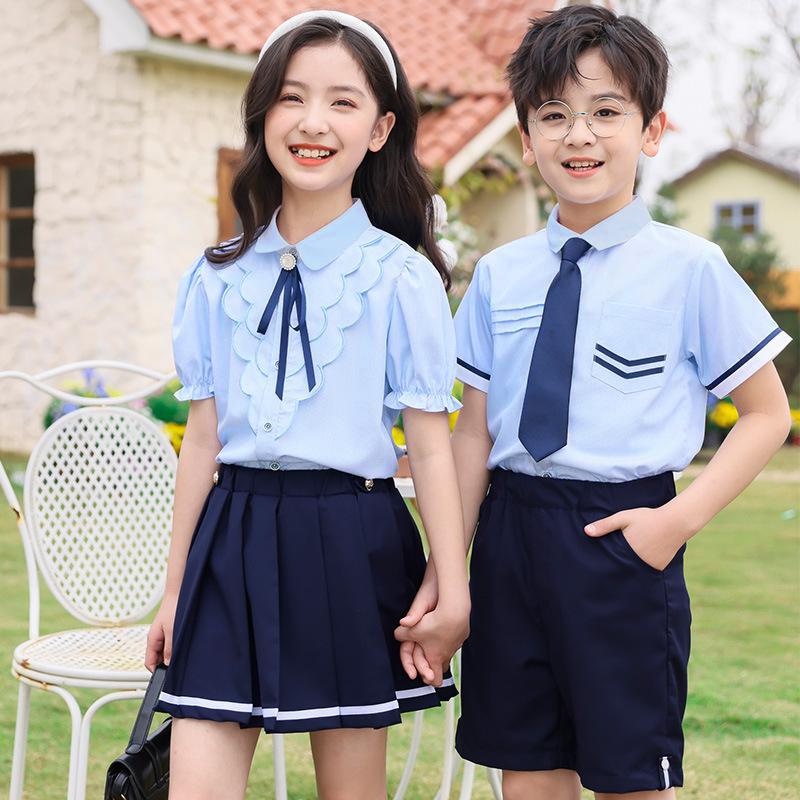 Áo sơ mi cho bé gái C4 NHẬT HÀ thiết kế cổ phối bèo mặc đi học siêu xinh