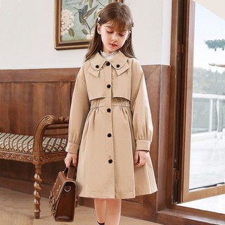 Váy thu đông cho bé gái S4 chất kaki siêu mềm size đại 11-45kg