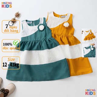 Váy bé gái K7 size đại từ 12-43kg tay sát nách siêu xinh cho bé mùa hè