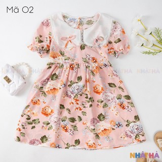 [Mã BMTTC60 giảm đến 60K đơn 50K] Váy Bé Gái NHẬT HÀ Chất Lanh Lụa Cực Mát Mùa Hè Size Đại Từ 12-45kg