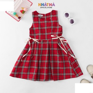 [Mã BMTTC60 giảm đến 60K đơn 50K] Váy Bé Gái NHẬT HÀ Chất Thô Mềm Thiết Kế Sát Nách Thoáng Mát Size Đại Từ 12-43kg