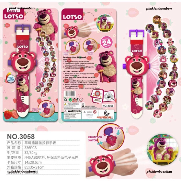 Đồng Hồ Chiếu 24 Hình phim hoạt hình Người Nhện SpiderMan nhân viên kỹ thuật Số trẻ nhỏ Dạng Lật Hình Spiderman Iron Man