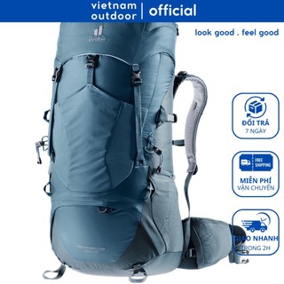 Balo du lịch phượt leo núi deuter aircontect lite 50+10 đệm thoáng khí vnxk