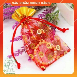 Com bo 10 túi gấm đỏ đựng vòng