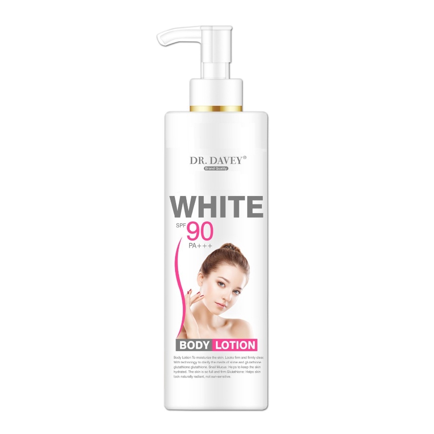 Kem dưỡng thể trắng da Ốc Sên DR.DAVEY Snail White SPF 90+++ 200ml