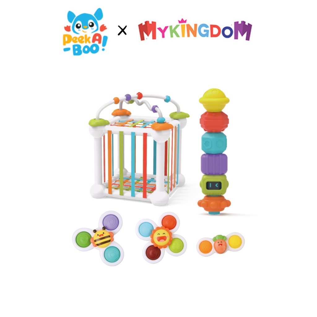 Đồ Chơi PEEK A BOO Thả Khối Và Chong Chóng Sắc Màu Cho Bé PAB999 MYKINGDOM