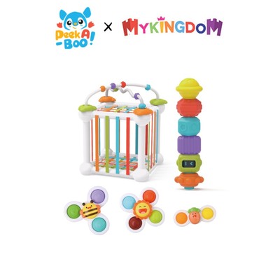 Đồ Chơi PEEK A BOO Thả Khối Và Chong Chóng Sắc Màu Cho Bé PAB999 MYKINGDOM