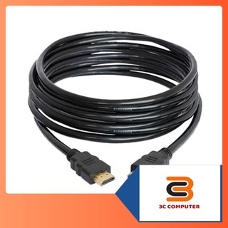 Dây HDMI tròn đen chiều dài 1.5m, 3m, 5m, OD 7.0 chuẩn 1.4 chống nhiễu tốt, độ bền cao, chất lượng 1080P - 3C COMPUTER