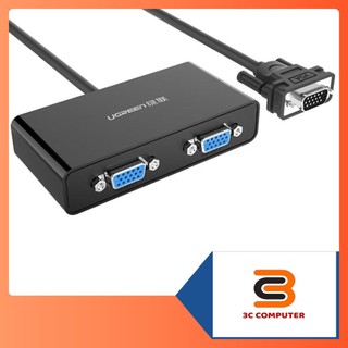 Bộ Chia màn hình VGA Ugreen 1 ra 2 20918 Dtech DT7252 Chính Hãng hỗ trợ nguồn phụ cao cấp APELE