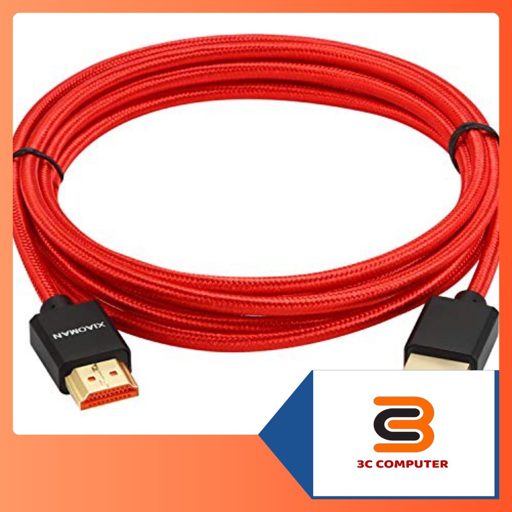 Dây cáp HDMI Xiaoman Lenovo Amazon Vivanco 1M 2M 3M 5M chống nhiễu cao cấp hàng Xịn MAYTINH3C