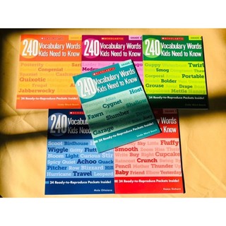 Sách - 240 vocabualary words kid need to know - bộ 6c nhập