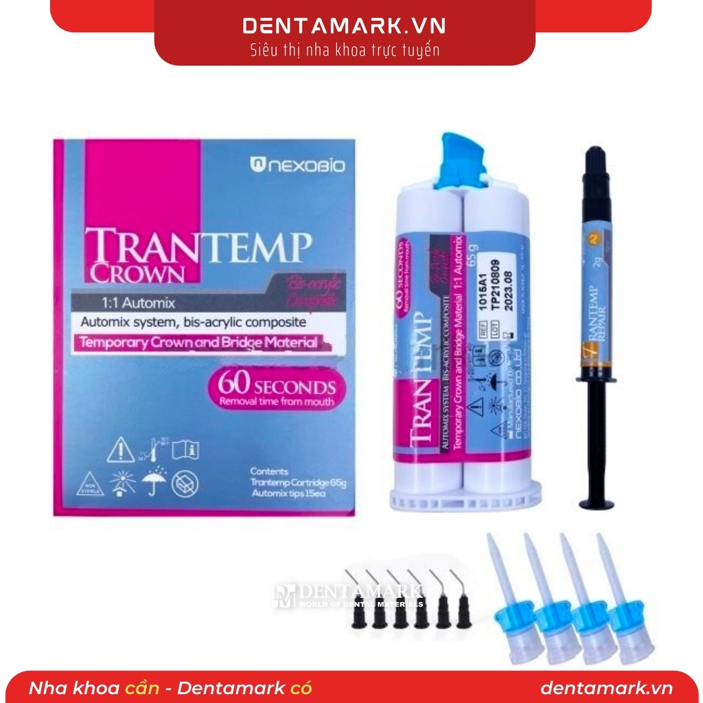 Vật liệu làm mão tạm Trantemp Nexobio Màu A1, A2
