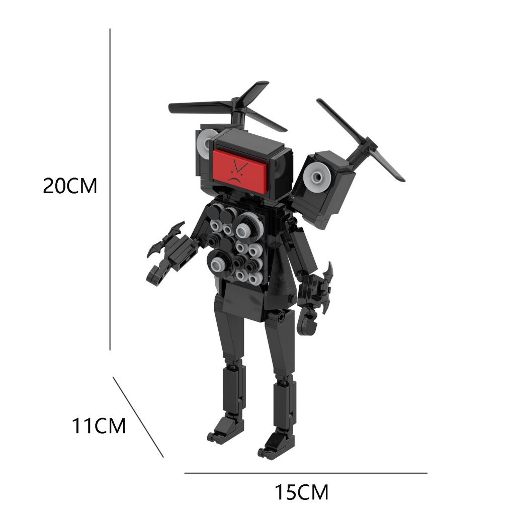 Bộ đồ chơi xếp hình Lego Skibidi Toilet- mô hình lắp ráp Lego Titan Sound Man / CameraMan / Titan TVman / SpeakerMan