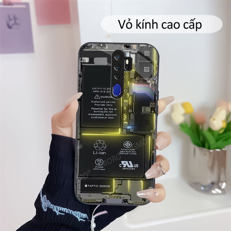 Bảng mạch Vỏ kính cường lực OPPO A5,OPPO A7,OPPO A15,OPPO A16,OPPO A16K Vỏ kính cao cấp