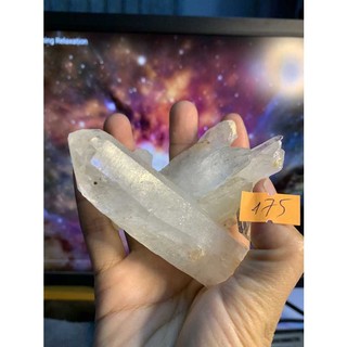 Đá stone tự nhiên natural lemurian tán sắc natural citrine thanh tẩy chakra clear quartz 175