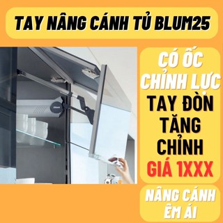 Tay nâng cánh tủ bếp cao cấp giống Blum HF25 có ốc chỉnh lực êm nhập khẩu chính hãng
