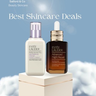 2 món nhà estee lauder tinh chất chống lão hóa & phục hồi da ban đêm+ serum estee lauder perfectionist pro 100ml