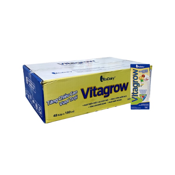 Sữa bột pha sẵn Vita Grow 180ml ( lốc 4 hộp ) - VitaDairy