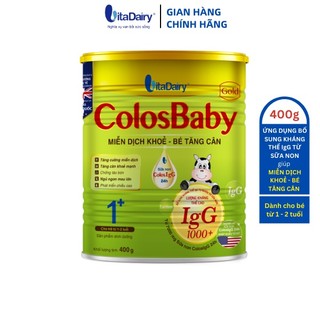 Sữa bột ColosBaby Gold 1+ 400g hỗ trợ tăng cân, tăng cường miễn dịch cho bé - VitaDairy
