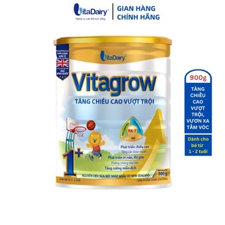 Sữa bột Vita Grow 1+ 900g giúp bé tăng chiều cao hiểu quả - VitaDairy