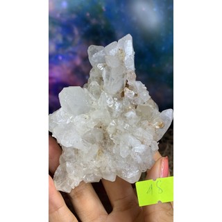 Apophyllite rhine crystal cluster, lemurian natural stone, cosmic energy, clear quartz code 18