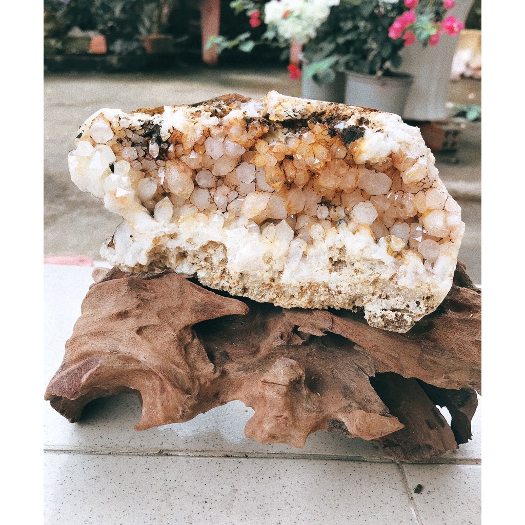 Natural Citrine Stone Hole Natural Citrine TH/CH /NH feng shui GENERAL