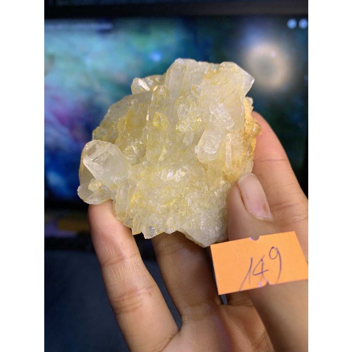 natural stone Natural Citrine dispersion NATURAL Citrine clears chakra Clear Quartz 149