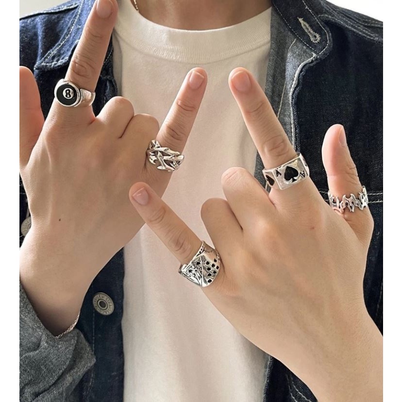 1 chiếc nhẫn bạc Gieo duyên phong cách huyền bí giao ngẫu nhiên bán gieo duyên