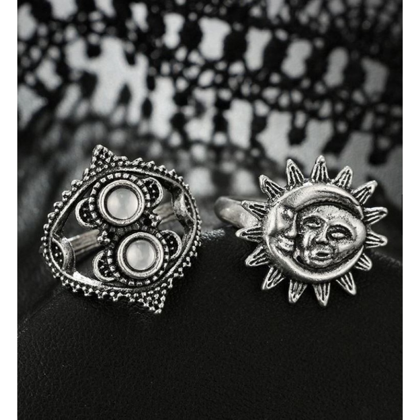 1 chiếc nhẫn bạc Gieo duyên phong cách huyền bí giao ngẫu nhiên bán gieo duyên