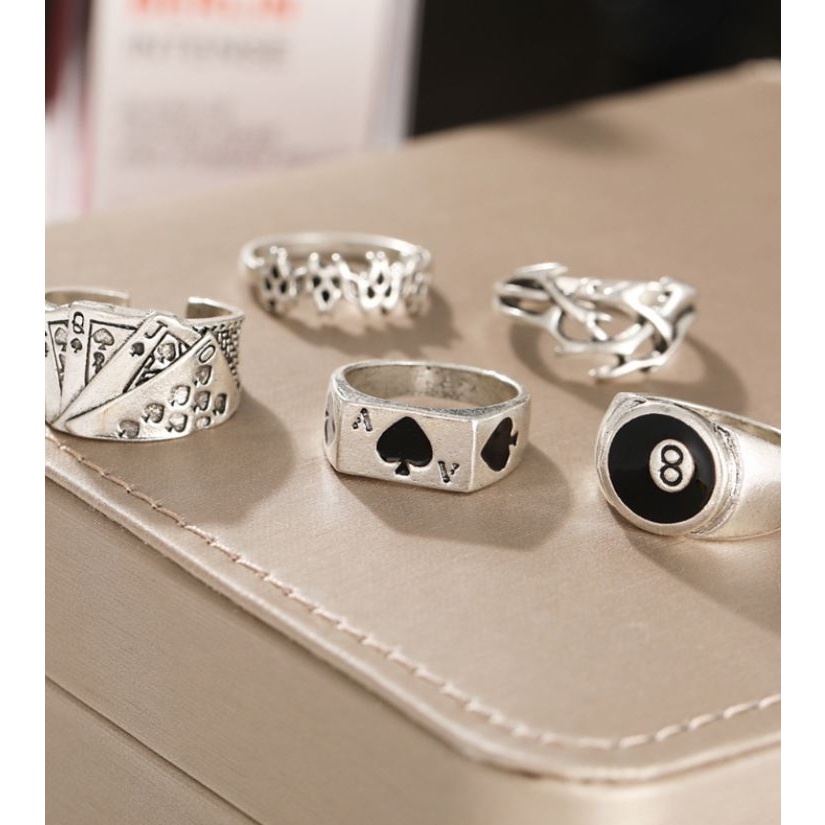 1 chiếc nhẫn bạc Gieo duyên phong cách huyền bí giao ngẫu nhiên bán gieo duyên