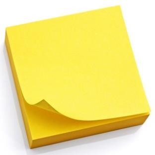 Giấy ghi chú - note cute văn phòng phẩm unc 100 tờ / tập màu vàng - văn phòng phẩm momo shop