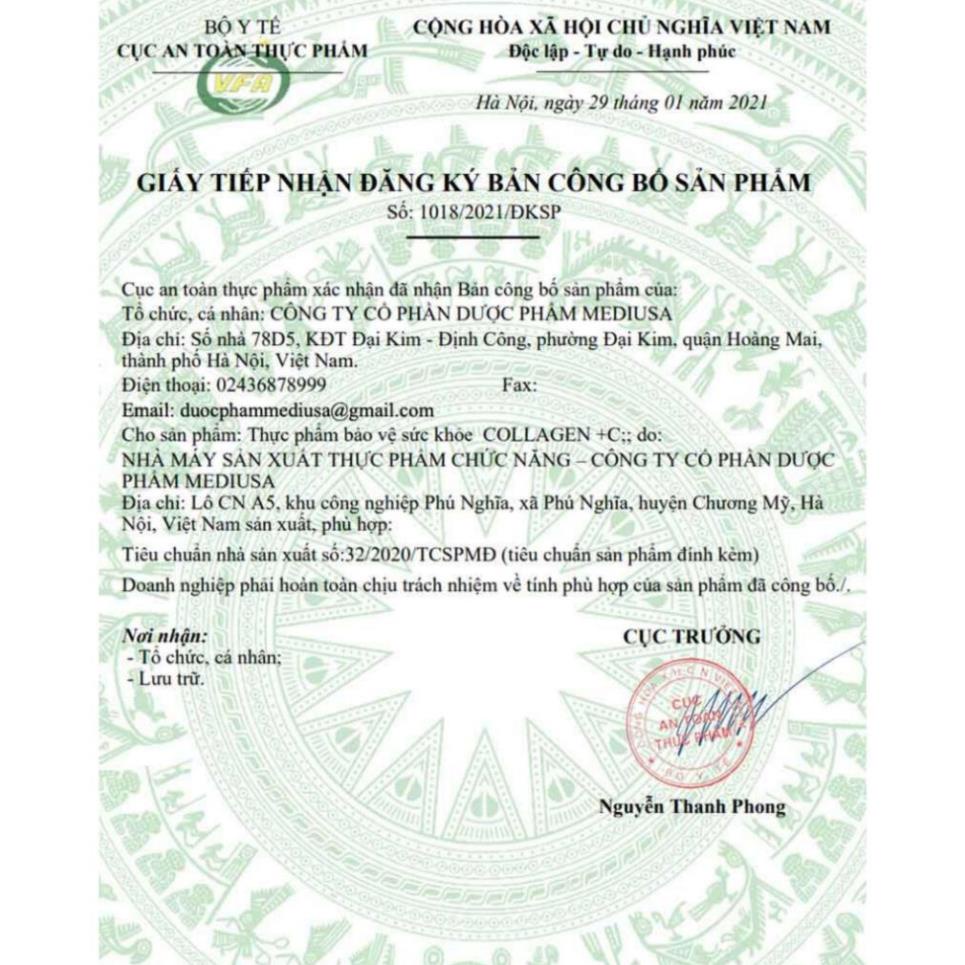 Viên uống trắng da Glutathione 16000mg - Giúp mờ nám, giảm thâm, nâng tone collagen+C, hộp 60 viên chính hãng 100%