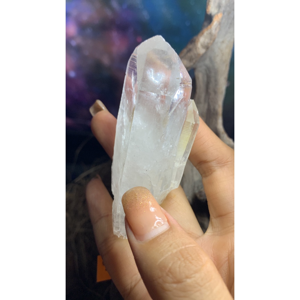 Trụ STONE thạch anh Clear quartz tự nhiên tinh thể năng lượng vũ trụ 525