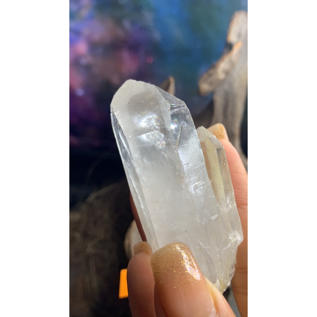 Trụ STONE thạch anh Clear quartz tự nhiên tinh thể năng lượng vũ trụ 525