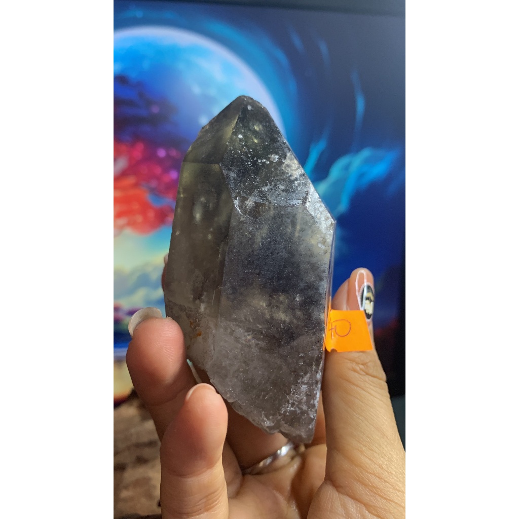 Stone Thạch Anh vàng thông đèn có chóp ẩn bên trong mã 440