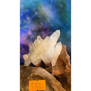 Cụm STONE thạch anh tinh thể Lemurian lấp lánh tự nhiên năng lượng vũ trụ 552