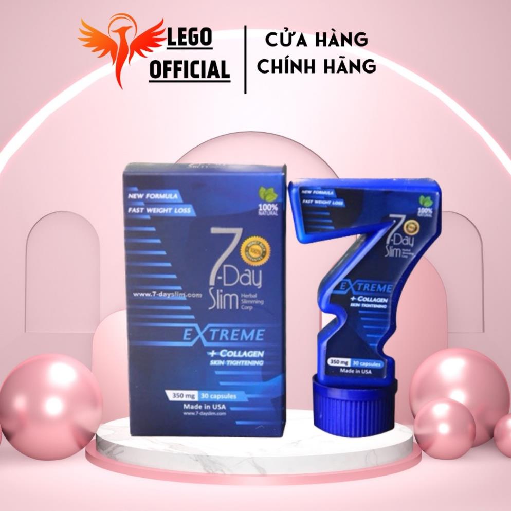 Viên Uống Giảm Cân 7 Day Slim CHÍNH HÃNG MỸ 100% 30 viên- Duy trì chế độ ăn lành mạnh và cân bằng, không uống đồ có cồn