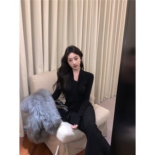 Áo len cổ buộc nơ AL60