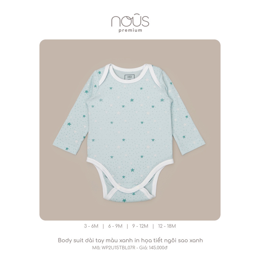 Bodysuit Cài Lệch Dài Tay - Nous Premium Dòng Sản Phẩm Cao Cấp Nous Bình Dương - SPE0218