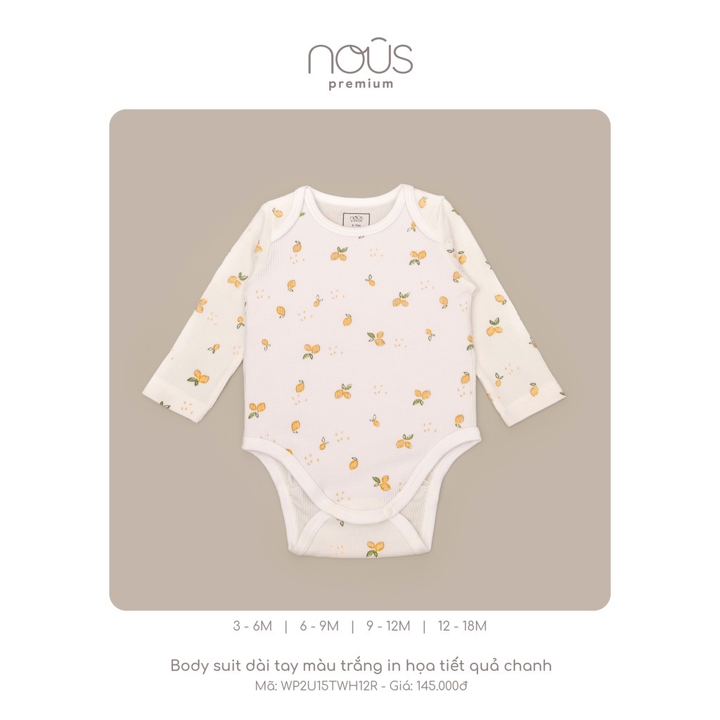 Bodysuit Cài Lệch Dài Tay - Nous Premium Dòng Sản Phẩm Cao Cấp Nous Bình Dương - SPE0218