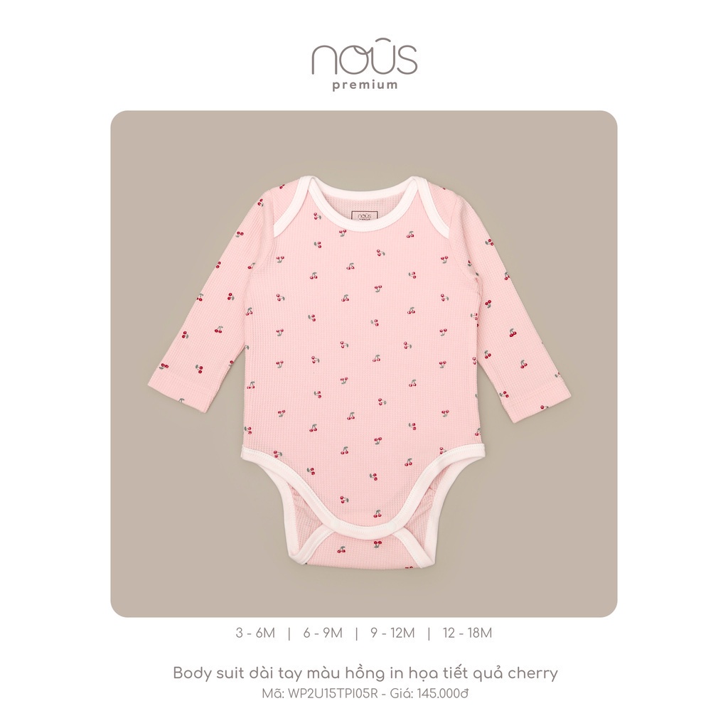 Bodysuit Cài Lệch Dài Tay - Nous Premium Dòng Sản Phẩm Cao Cấp Nous Bình Dương - SPE0218