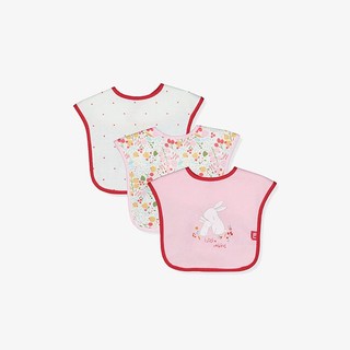 MOTHERCARE - Set 3 Yếm Ăn Họa Tiết Hoa Cho Bé Gái