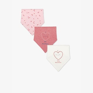 MOTHERCARE - Set 3 Yếm Dãi Họa Tiết Hình Trái Tim