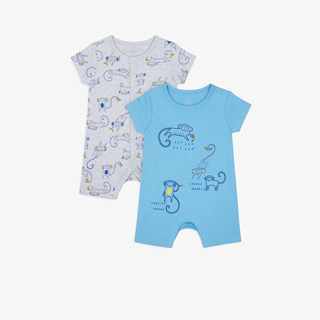 MOTHERCARE - Romper - Set 2 Áo Liền Quần Cộc Chân