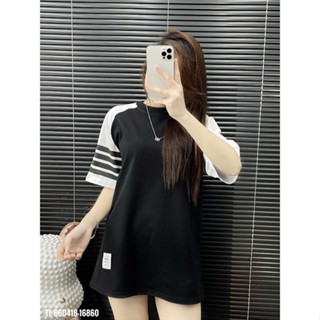 Áo thun Thom Browne 4 sọc phối vai thiết kế Nam nữ New Hottrend 2024 áo hot trend 2023