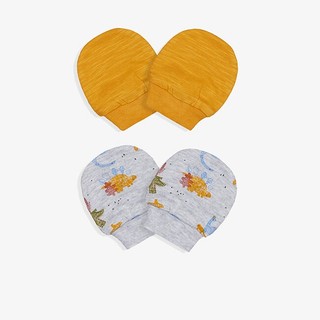 MOTHERCARE - Set 2 Cặp Bao Tay Nhiều Màu Họa Tiết Khủng Long Tinh Nghịch Dành Cho Bé Trai (6-12 tháng)