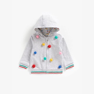 MOTHERCARE - Áo Khoác Có Nón Họa Tiết Chấm Bi Cho Bé Gái