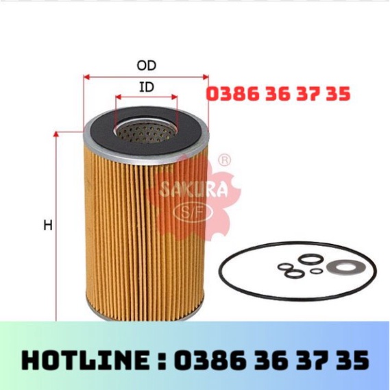 lọc dầu động cơ 6BG1 mã O-1301 / O-2184 1-13240109-1 ISUZU1-87810075-0 1-87810075-1 1-87810075-2