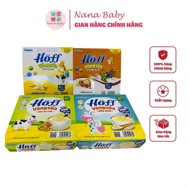 Váng sữa Hoff vị hạt dẻ 6m+