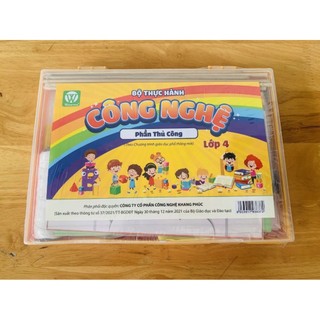 BỘ THỰC HÀNH CÔNG NGHỆ LỚP 4 - PHẦN THỦ CÔNG (KP)
